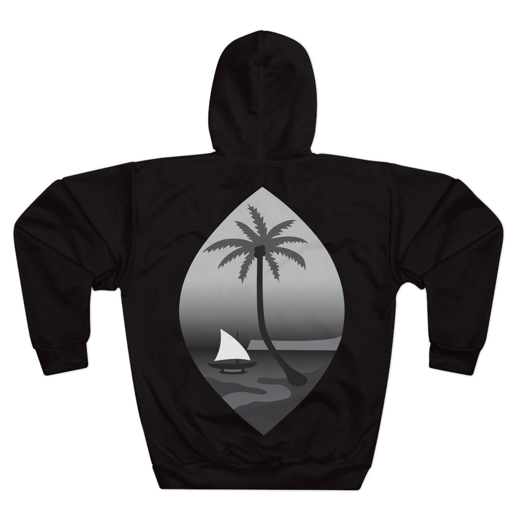Pasifika People Hoodie B&W — Pacific Islander Pride Pullover