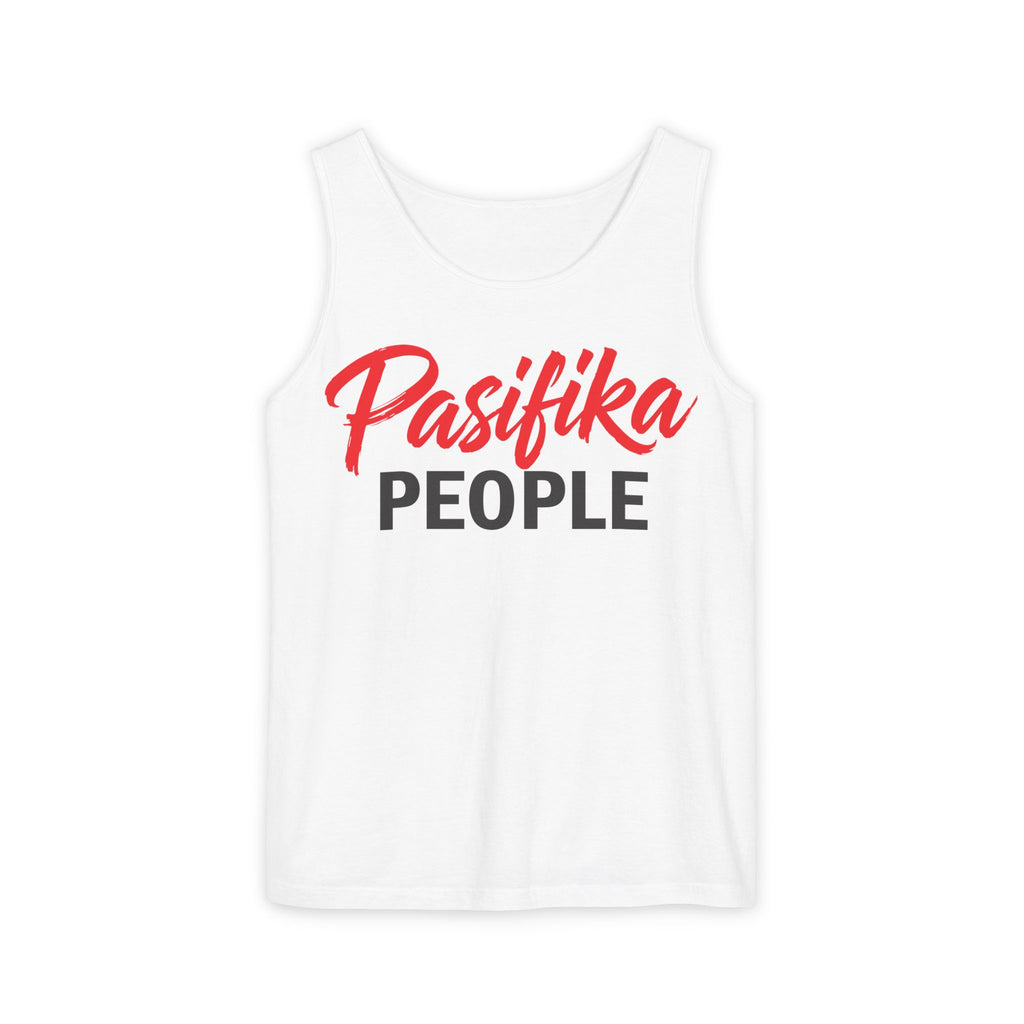 Pasifika People Tank Top — Pacific Island Palm & Sail Design