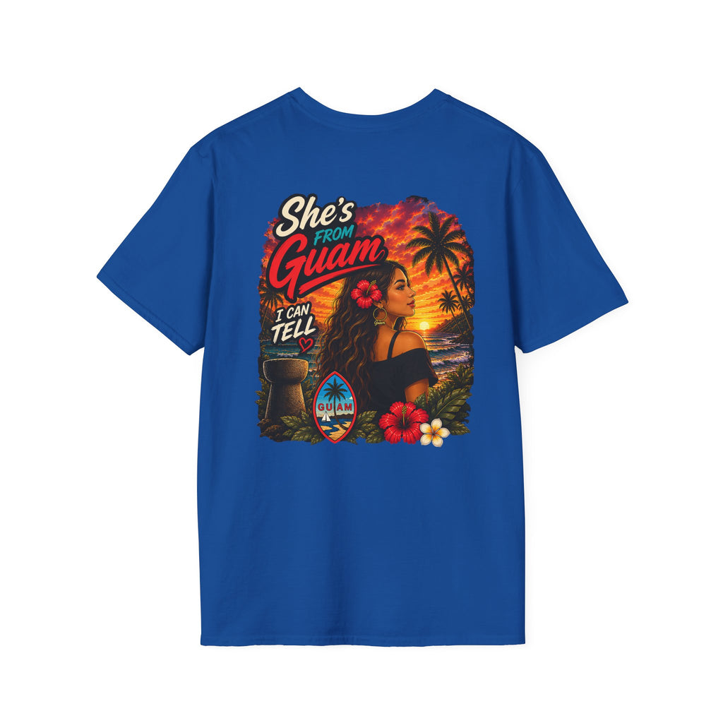 Pasifika People - She's from Guam  — Tropical Island Pride Tee