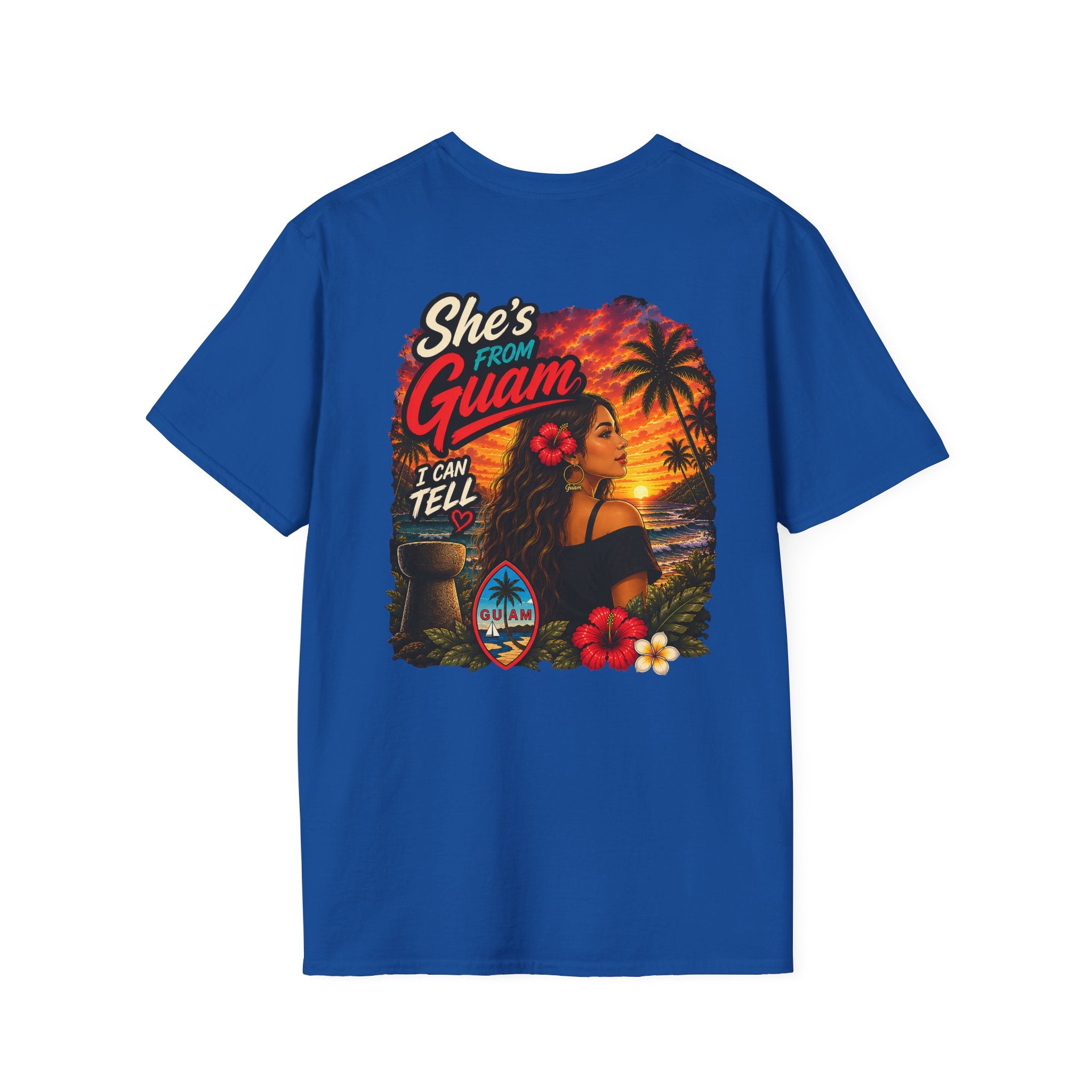 Pasifika People - She's from Guam  — Tropical Island Pride Tee