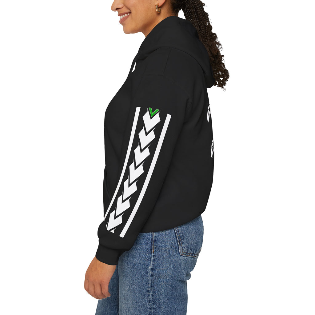 Pasifika People Hoodie — Pacific Island Pride Pullover with Tribal Sleeve Stripe