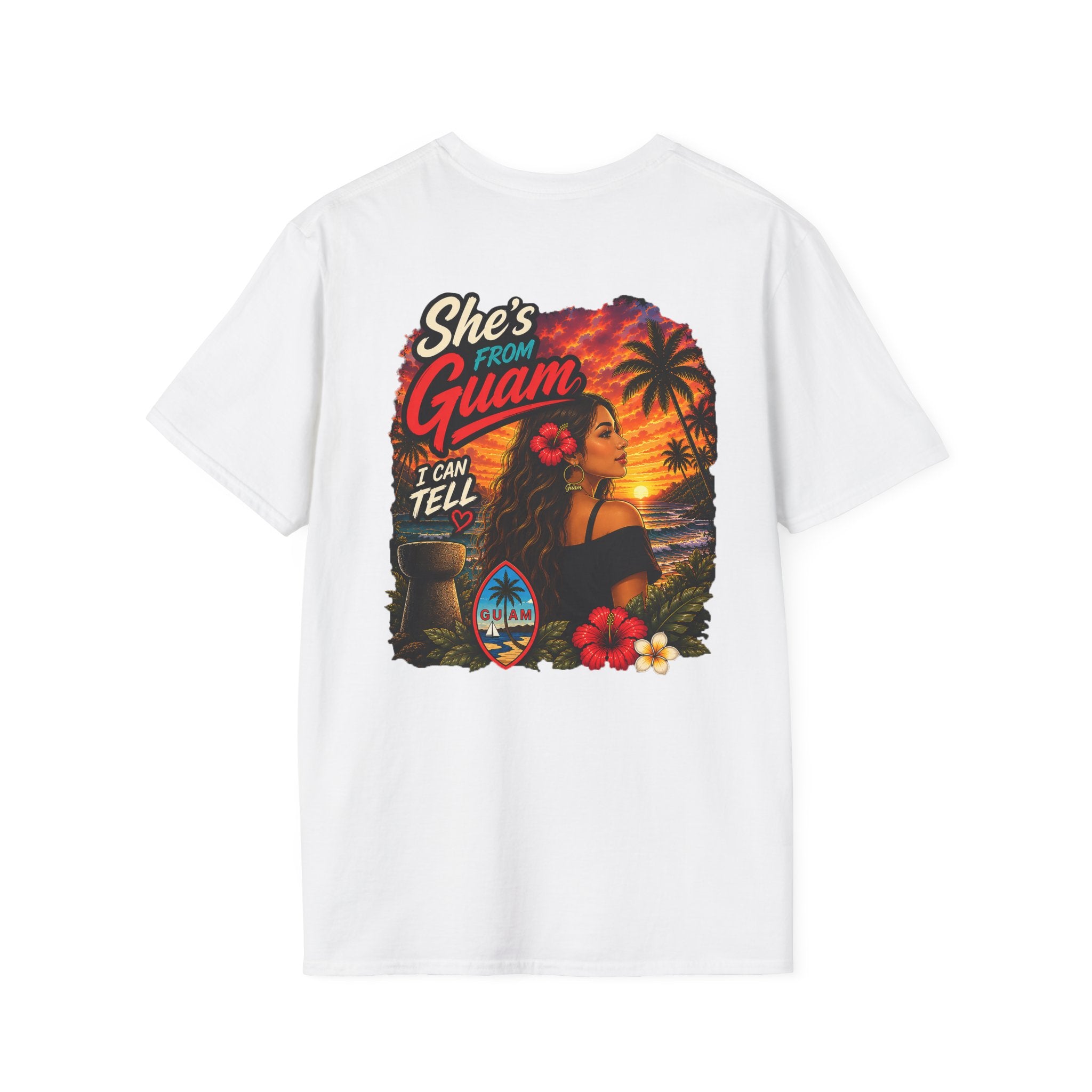 Pasifika People - She's from Guam  — Tropical Island Pride Tee