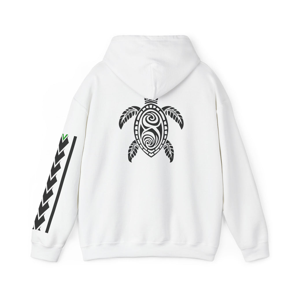 Pasifika People Hoodie — Pacific Island Pride Pullover with Tribal Sleeve Stripe