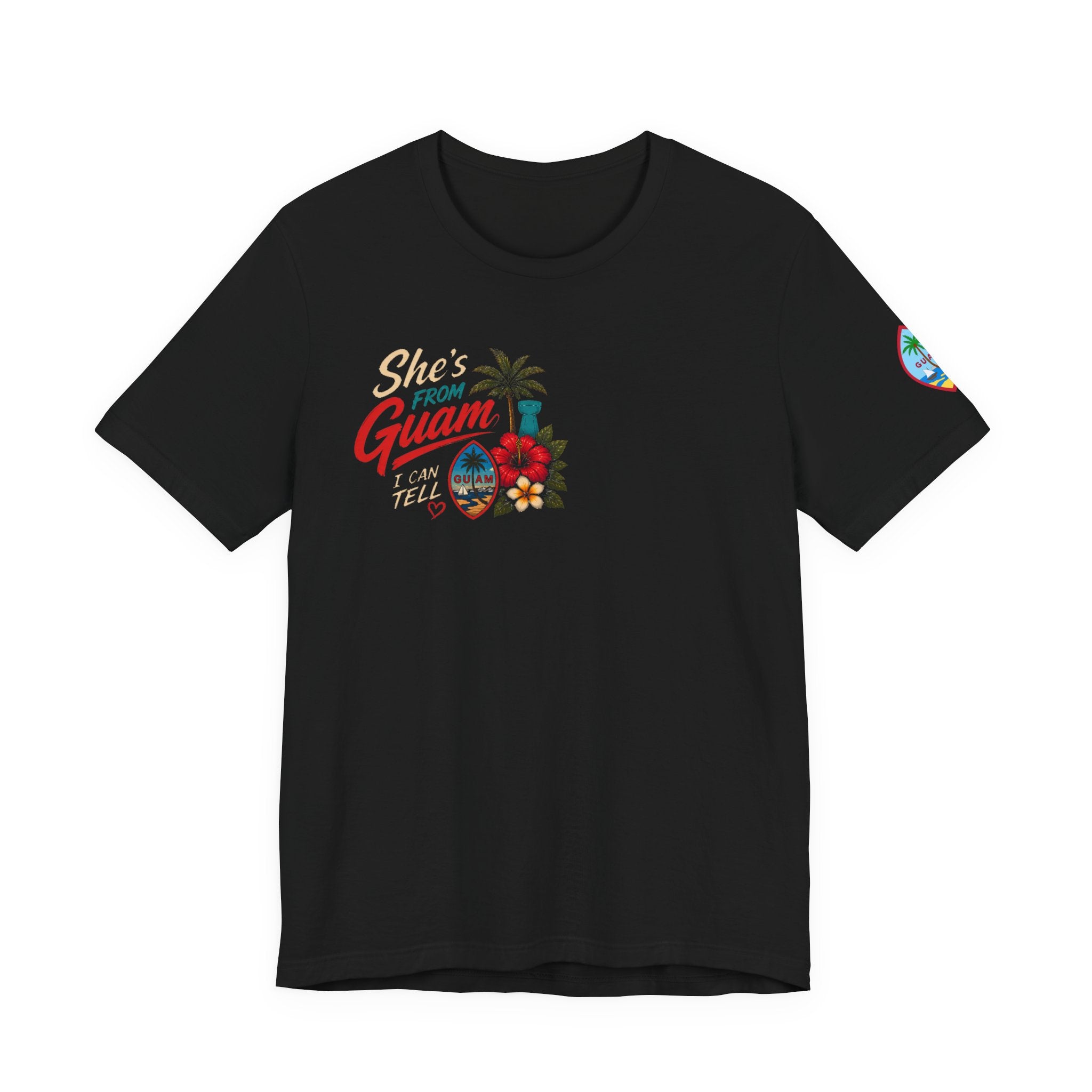She's From Guam T-Shirt – Tropical Island Sunset Graphic Tee