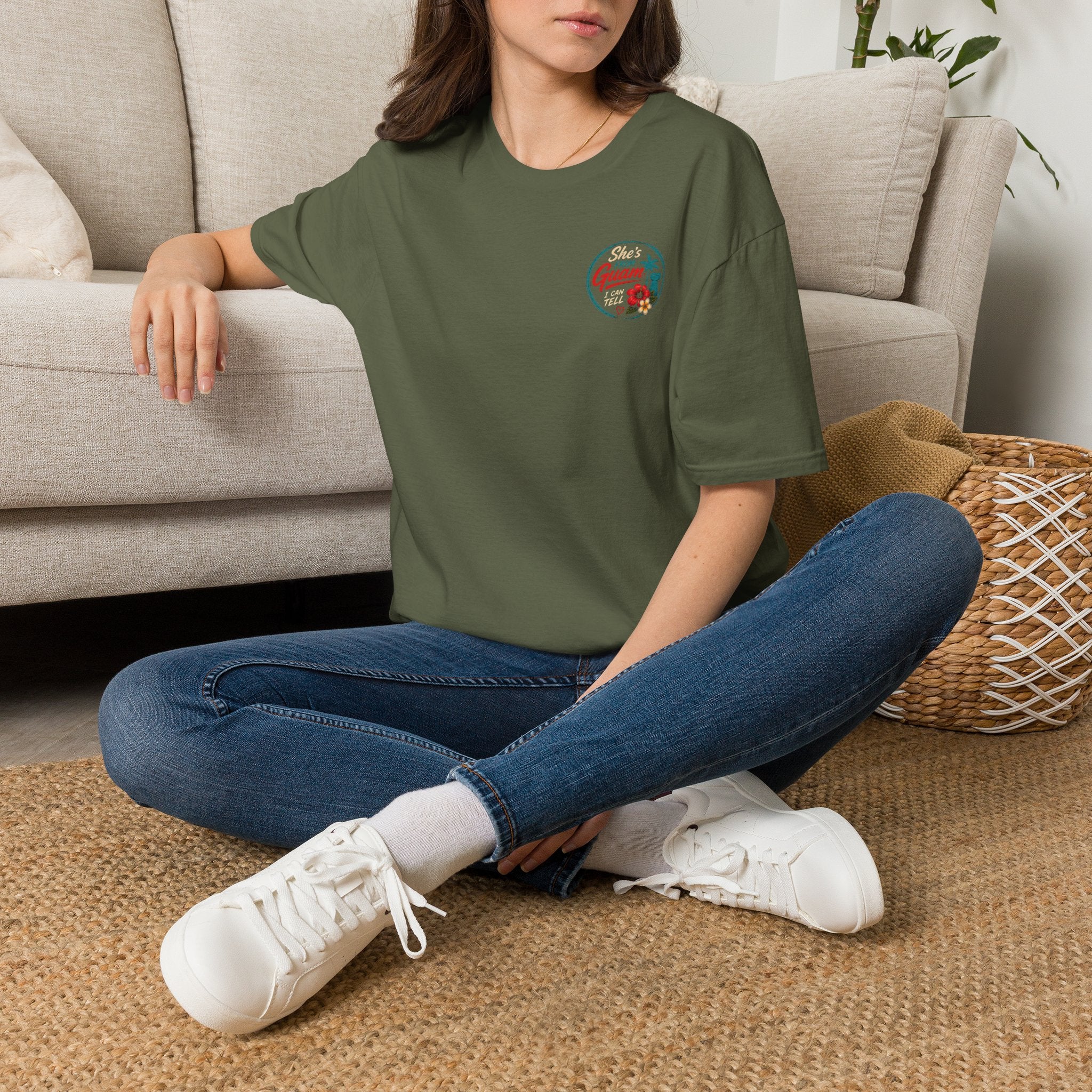Pasifika People - She's from Guam  — Tropical Island Pride Tee