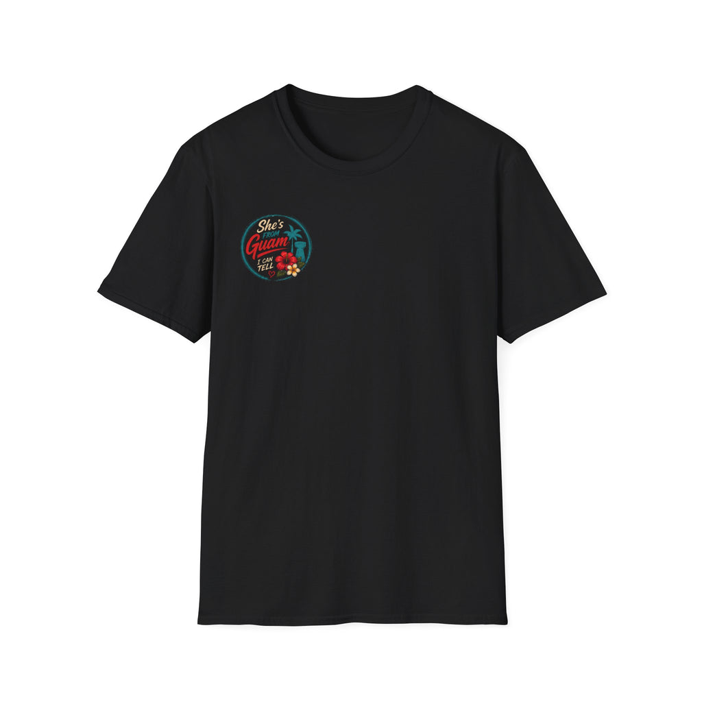 She's Guam Vintage Floral T-Shirt — Tropical Island Pride Tee