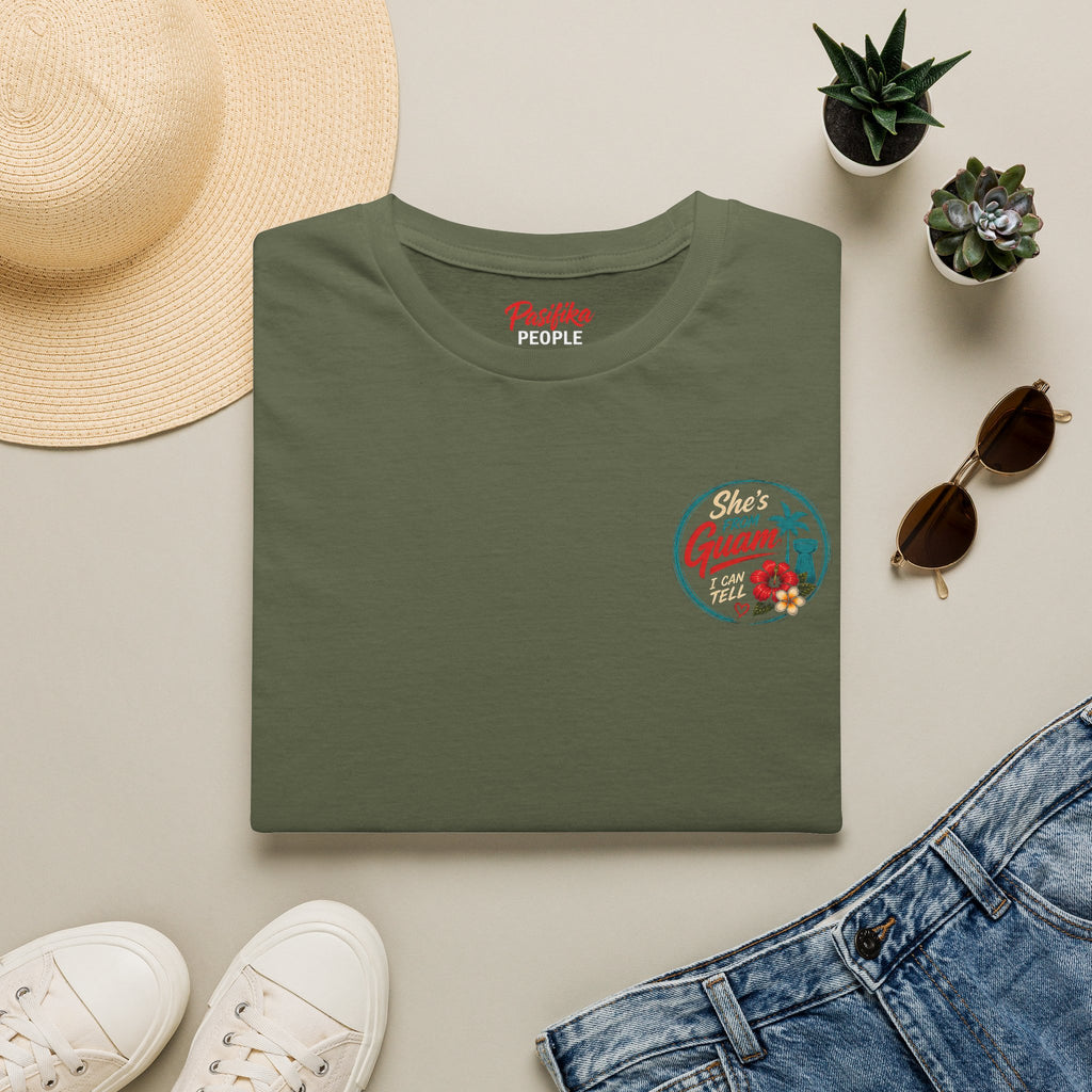 Pasifika People - She's from Guam  — Tropical Island Pride Tee