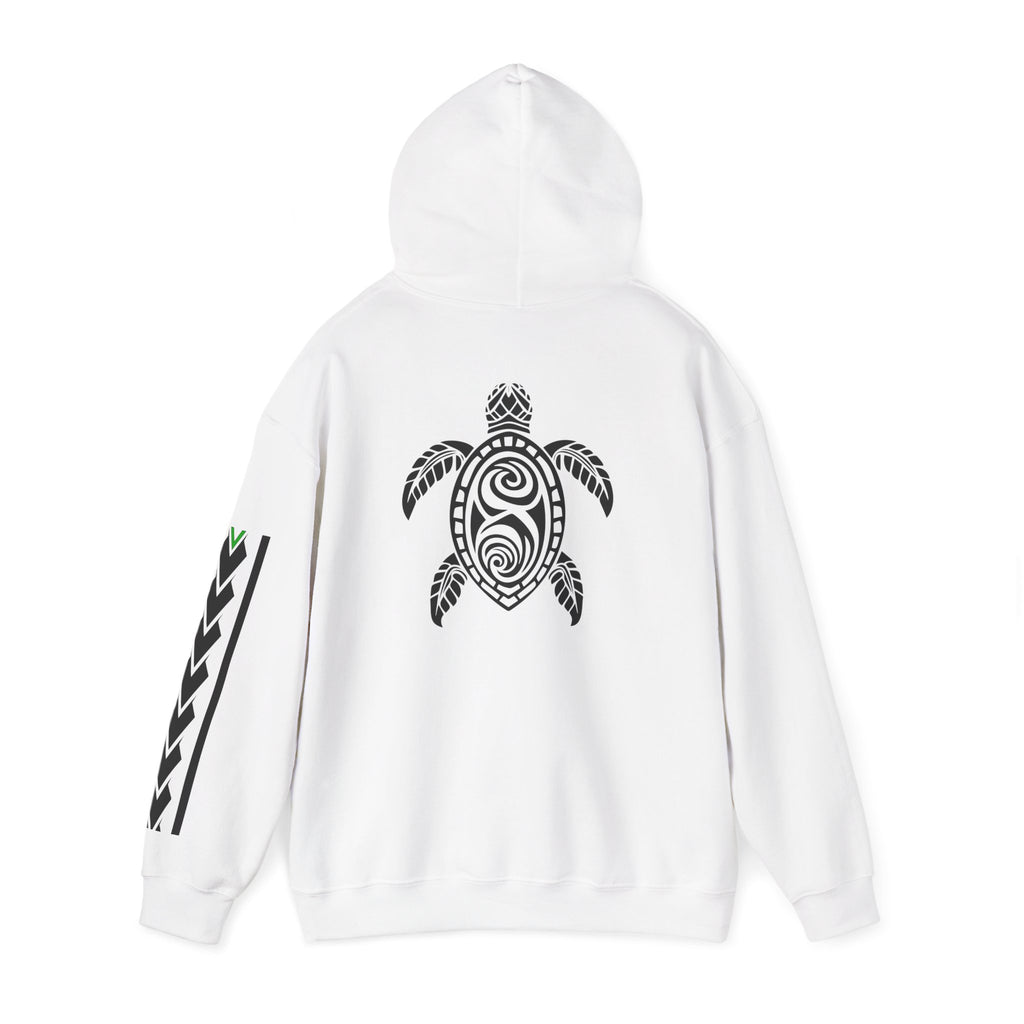 Pasifika People Hoodie — Pacific Island Pride Pullover with Tribal Sleeve Stripe