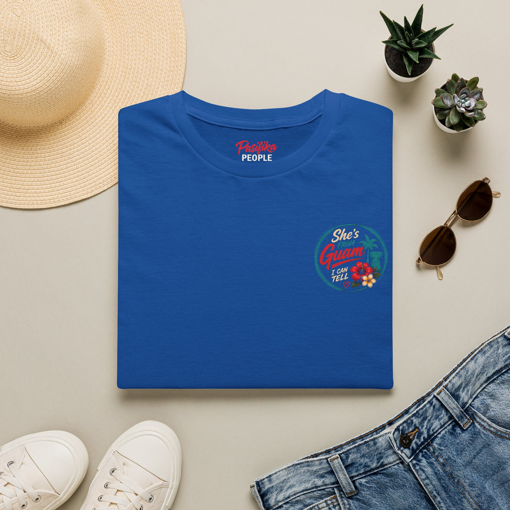 Pasifika People - She's from Guam  — Tropical Island Pride Tee